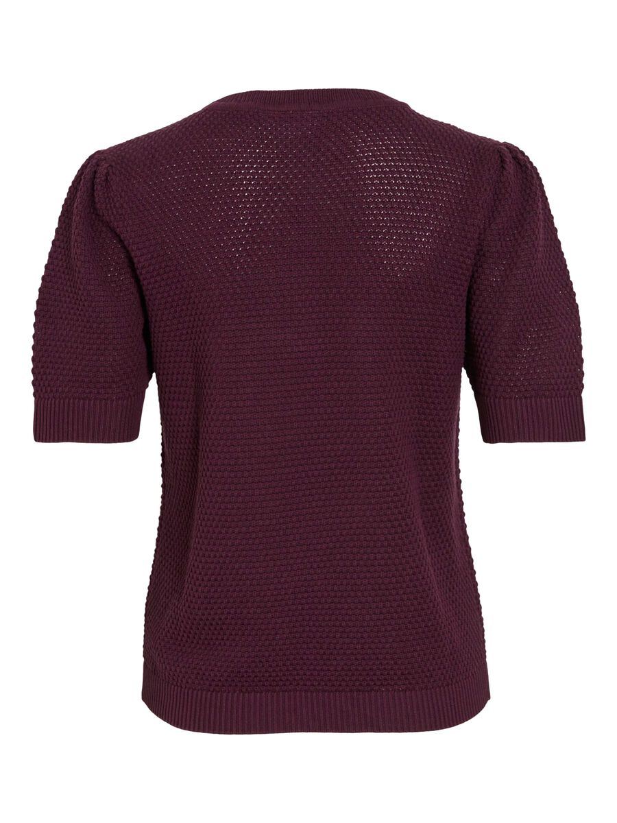 VILA SHORT-SLEEVED KNITTED TOP, Fig, highres - 14084421_Fig_002.jpg