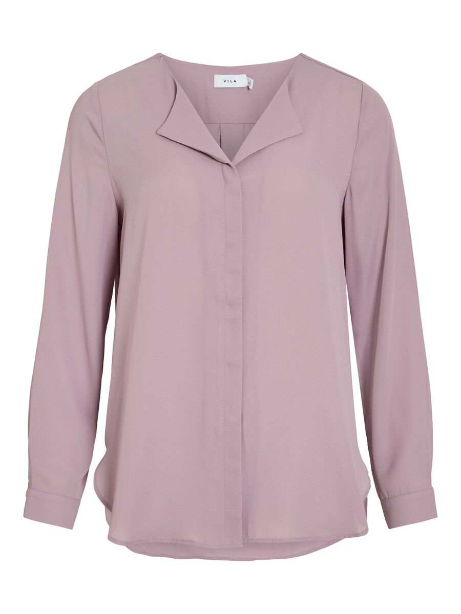 VILA VILUCY HIGH LOW CAMICIA, Toadstool, highres - 14044253_Toadstool_001.jpg