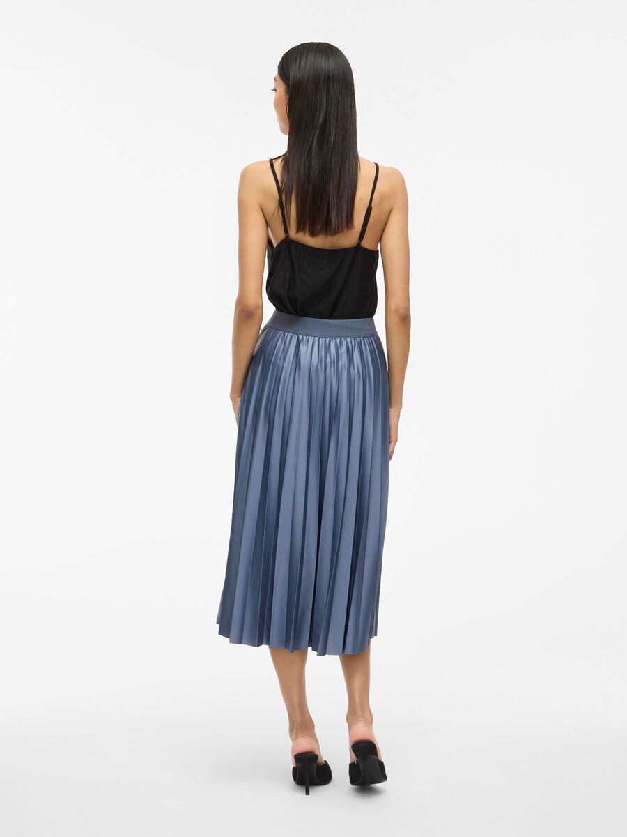 VILA VINITBAN - PLISSÉE JUPE MI-LONGUE, Vintage Indigo, highres - 14063241_VintageIndigo_004.jpg