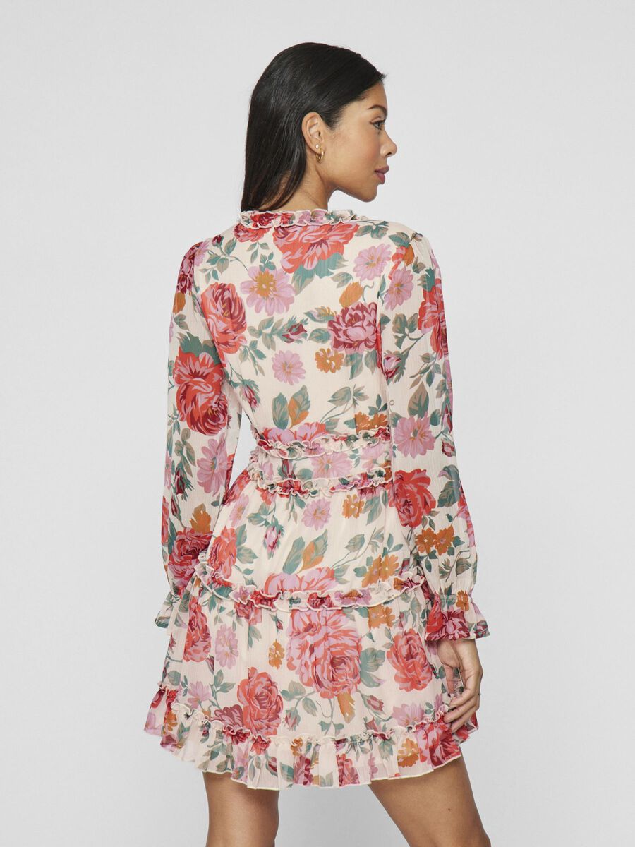 VILA LONG SLEEVED SHORT DRESS, Cloud Dancer, highres - 14105163_CloudDancer_1171755_004.jpg