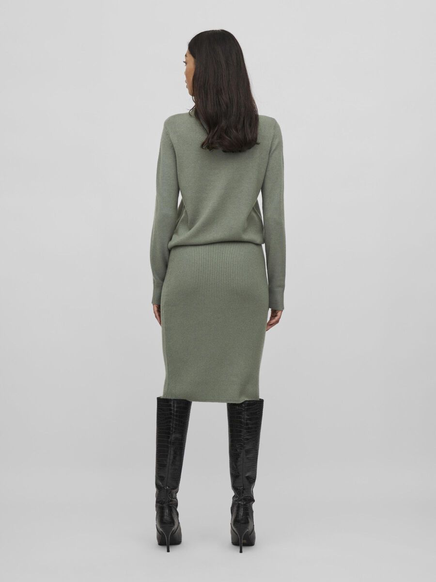 VILA KNITTED PENCIL SKIRT, Laurel Wreath, highres - 14071794_LaurelWreath_958898_004.jpg
