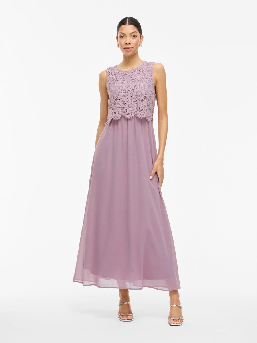 VILA VIMILINA SLEEVELESS MAXI DRESS, Toadstool, highres - 14100341_Toadstool_003.jpg