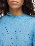 VILA EMBROIDERED SHORT SLEEVED TOP, Blissful Blue, highres - 14070251_BlissfulBlue_006.jpg