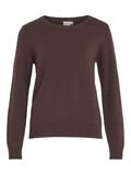 Product image thumbnail - VIRIL - COL ROND PULL EN MAILLE, Coffee Bean | 6