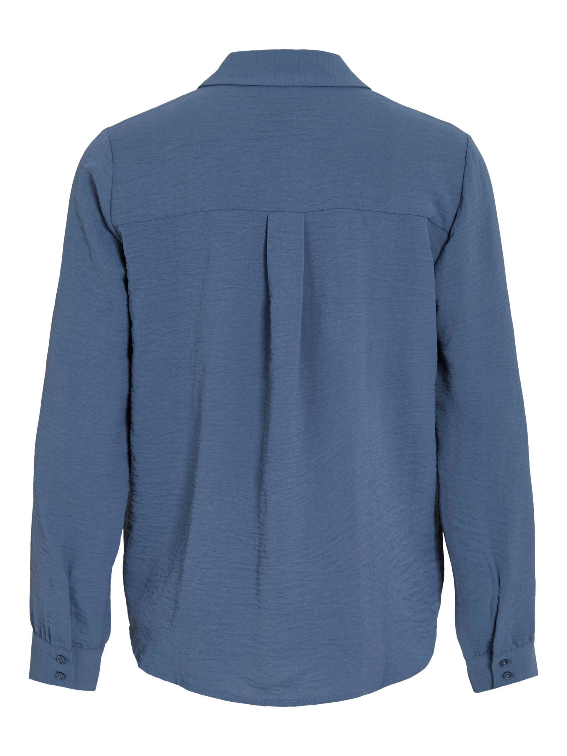 Carousel image - VIJOSA V-NECK SHIRT, Vintage Indigo | 6