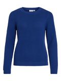 VILA VIDALO BASIC STRICKPULLOVER, Mazarine Blue, highres - 14082767_MazarineBlue_001.jpg