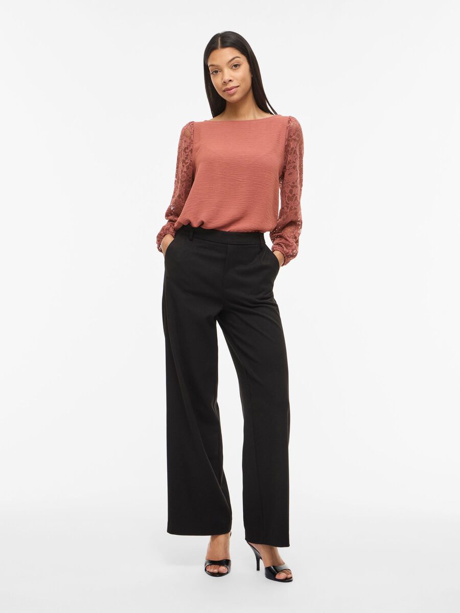 Carousel image - VIJOSA SPITZEN OBERTEIL MIT LANGEN &Auml;RMELN, Apple Butter | 4