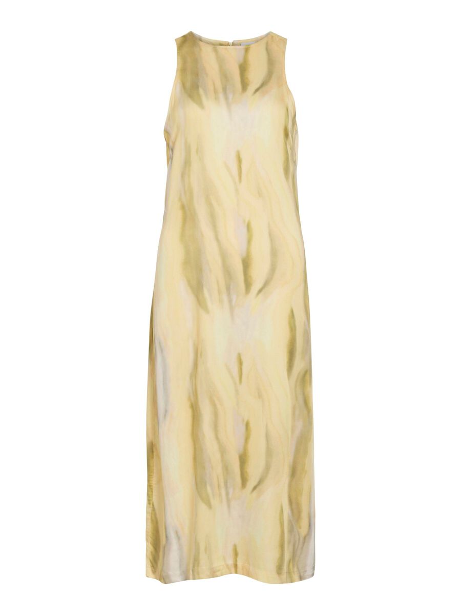 VILA SLEEVELESS MIDI DRESS, Pale Banana, highres - 14107129_PaleBanana_1185547_001.jpg