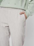 VILA VIVARONE - COUPE SLIM PANTALON TAILLE HAUTE, Light Grey Melange, highres - 14087406_LightGreyMelange_006.jpg