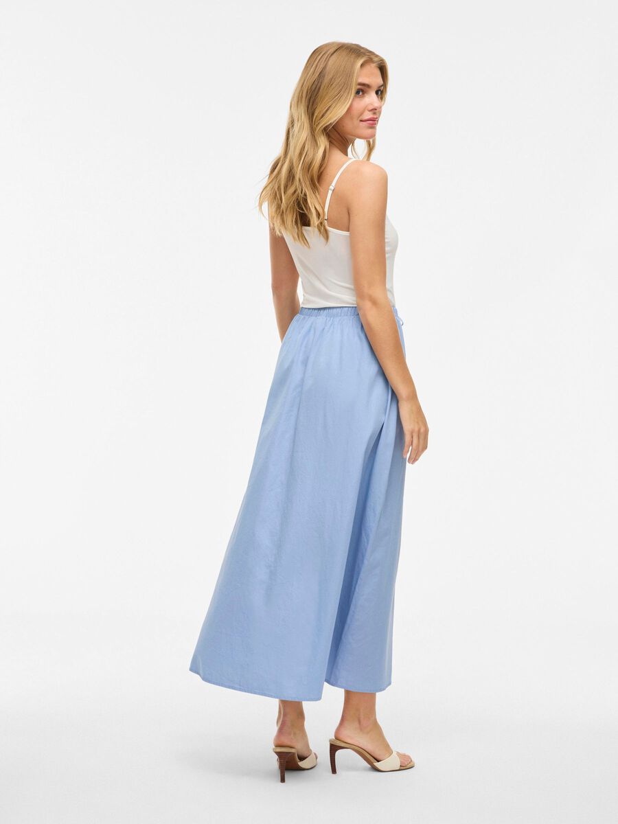 VILA VIPERF COTTON MAXI SKIRT, Frozen Fjord, highres - 14111236_FrozenFjord_004.jpg