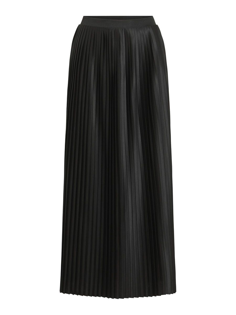 VILA PLEATED MIDI SKIRT, Black, highres - 14107259_Black_001.jpg