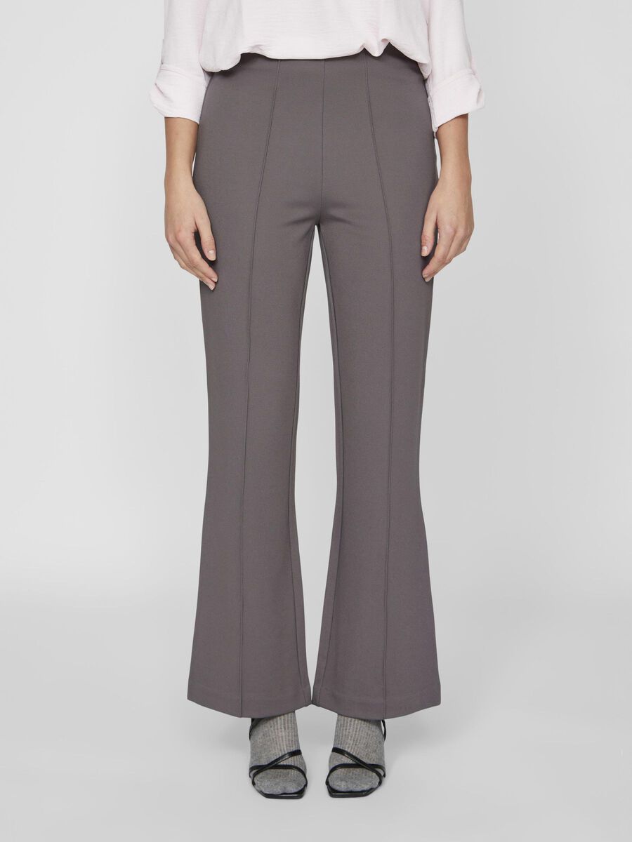 VILA VIBILLIE - ÉVASÉ PANTALON TAILLE HAUTE, Poppy Seed, highres - 14094017_PoppySeed_003.jpg