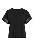 VILA VIZIMA ROUND NECK SHORT SLEEVED TOP, Black Beauty, highres - 14105249_BlackBeauty_001.jpg