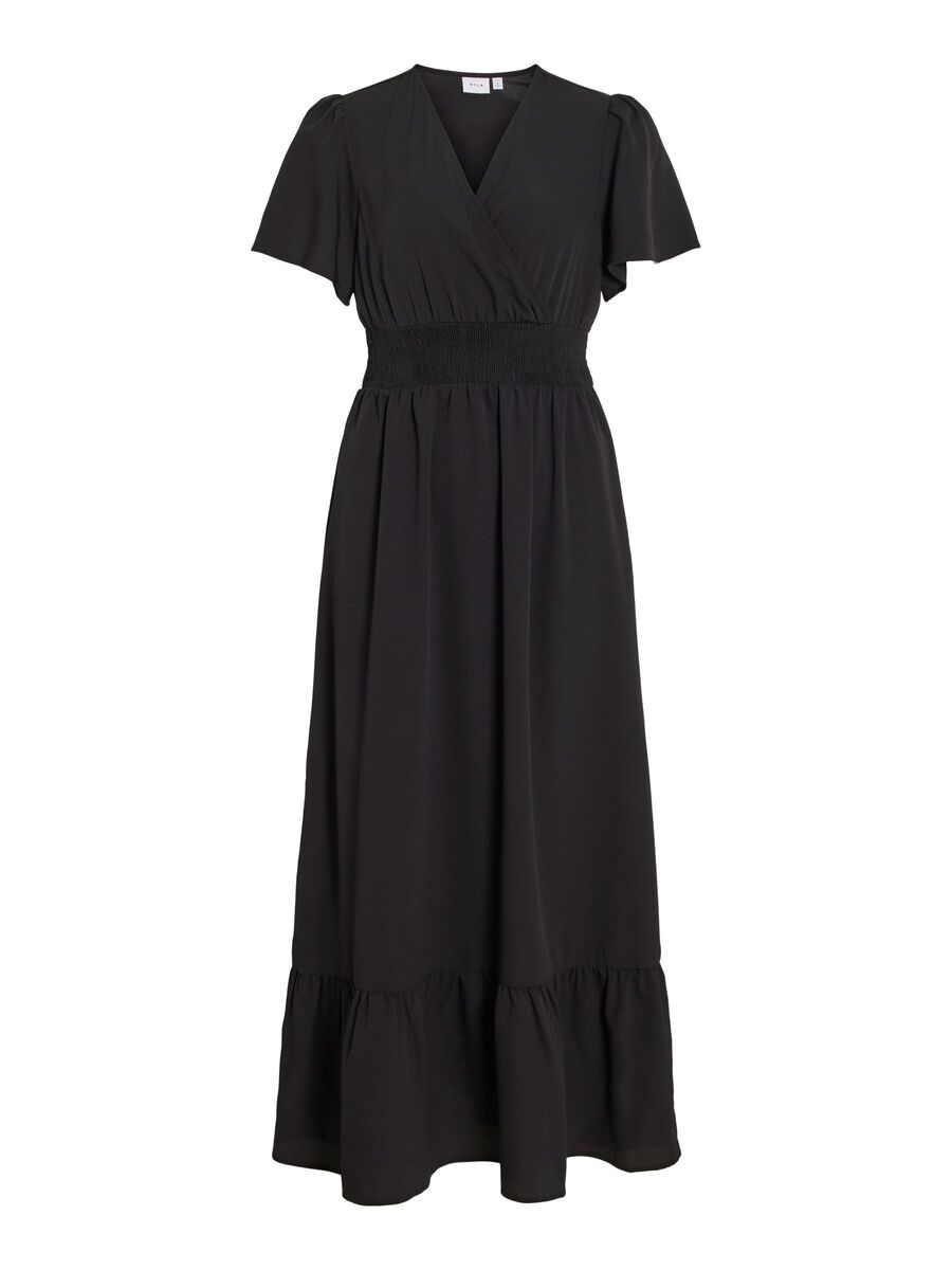 Product carousel image - VIMATHILDE KORTE MOUWEN MAXI JURK, Black | 2