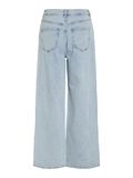 Vila HIGH WAIST WIDE FIT JEANS, Light Blue Denim, highres - 14084736_LightBlueDenim_1074414_002.jpg