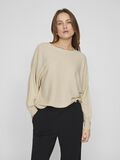 VILA BOATNECK KNITTED PULLOVER, Birch, highres - 14105813_Birch_003.jpg