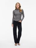 VILA VIRIKA HIGH NECK LONG SLEEVED TOP, Medium Grey Melange, highres - 14107470_MediumGreyMelange_1200102_005.jpg