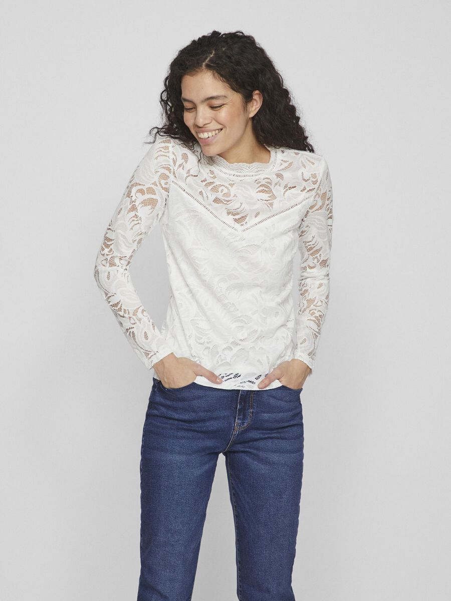 VILA VISTASIA LACE LONG SLEEVED TOP, Cloud Dancer, highres - 14041864_CloudDancer_003.jpg