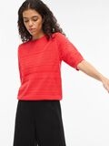 Product image thumbnail - VIMILOS SHORT SLEEVED KNITTED TOP, Hibiscus | 5