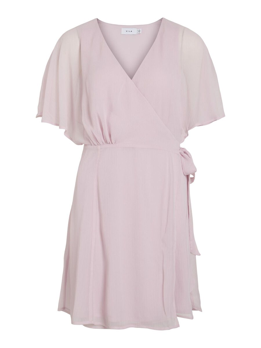 VILA SHORT WRAP DRESS, Winsome Orchid, highres - 14107675_WinsomeOrchid_001.jpg