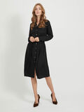 Vila TIE WAIST MIDI SHIRT DRESS, Black, highres - 14058514_Black_005.jpg