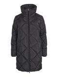 Vila HIGH NECK QUILTED COAT, Black, highres - 14074434_Black_001.jpg