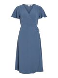 VILA VILOVIE MANGAS CORTAS VESTIDO ENVOLVENTE, Vintage Indigo, highres - 14059666_VintageIndigo_001.jpg
