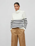 Vila TURTLENECK KNITTED PULLOVER, White Alyssum, highres - 14080437_WhiteAlyssum_982521_003.jpg