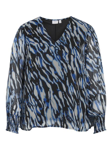 Vila CURVE - LONG SLEEVED BLOUSE, Black, highres - 14088480_Black_1071315_001.jpg