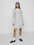 VILA LONG SLEEVED KNITTED DRESS, Light Grey Melange, highres - 14042768_LightGreyMelange_005.jpg