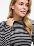 VILA VIRIKA HIGH NECK LONG SLEEVED TOP, Medium Grey Melange, highres - 14107470_MediumGreyMelange_1200102_006.jpg