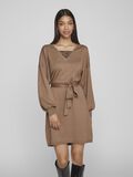 Vila LACE DETAIL KNITTED DRESS, Brown Lentil, highres - 14089163_BrownLentil_1054125_003.jpg