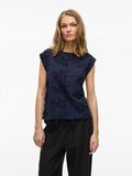 VILA ROUND NECK SLEEVELESS TOP, Navy Blazer, highres - 14104240_NavyBlazer_003.jpg