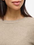 VILA LONG SLEEVE KNITTED TOP, Natural Melange, highres - 14084325_NaturalMelange_006.jpg
