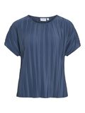 VILA VITAHLIA RUNDHALS OBERTEIL MIT ANGESCHNITTENEN ÄRMELN, Vintage Indigo, highres - 14108026_VintageIndigo_001.jpg