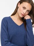Product image thumbnail - VIRIL V-NECK KNITTED PULLOVER, Navy Peony | 3