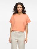 VILA VIZIMA PYÖREÄ PÄÄNTIE LYHYTHIHAINEN TOPPI, Cadmium Orange, highres - 14105249_CadmiumOrange_003.jpg