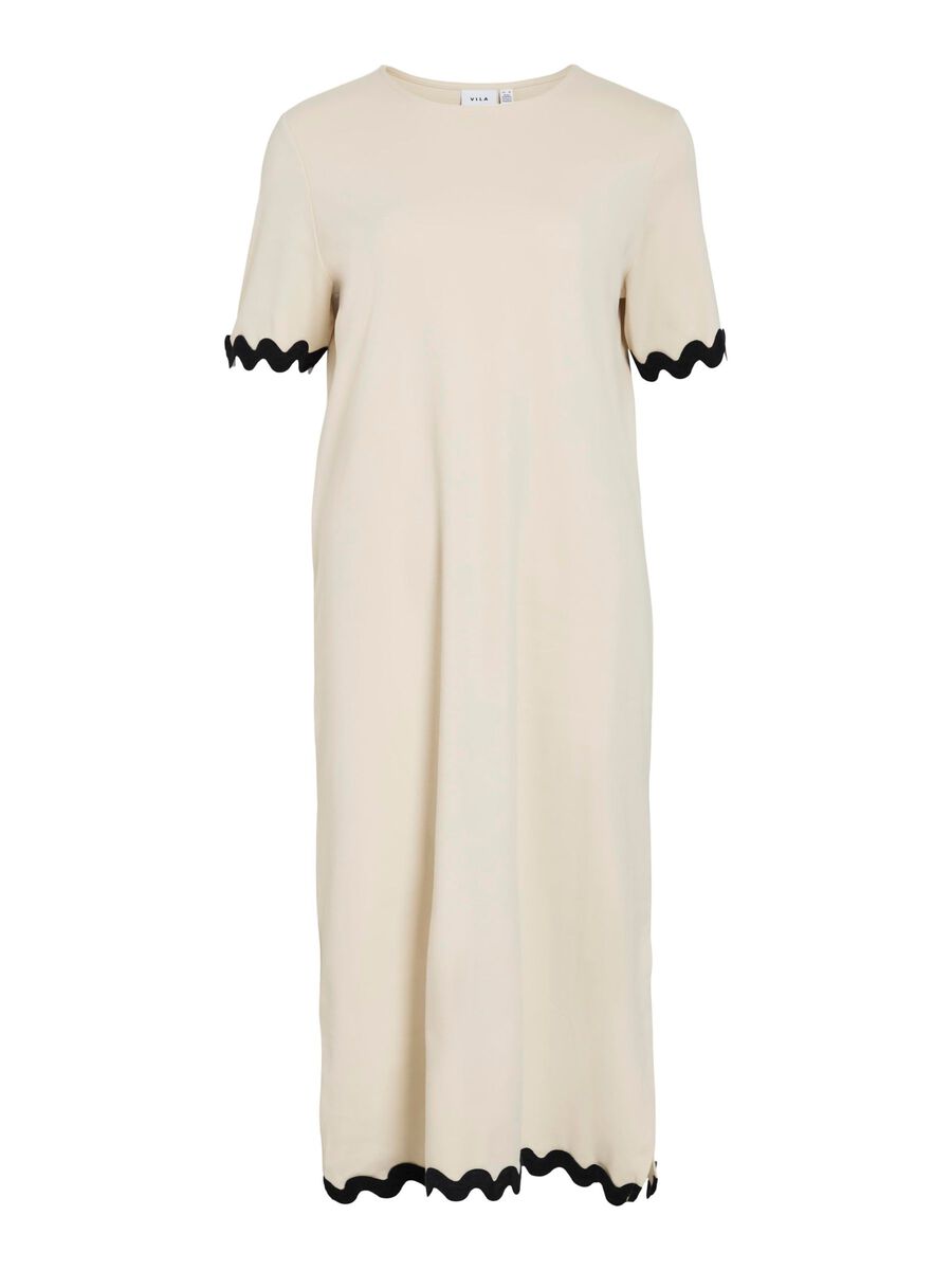 VILA VICALISA SHORT SLEEVED MIDI DRESS, Birch, highres - 14106764_Birch_1209261_001.jpg
