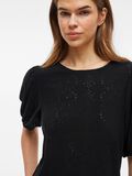 VILA ROUND NECK SHORT SLEEVED TOP, Black Beauty, highres - 14101667_BlackBeauty_007.jpg