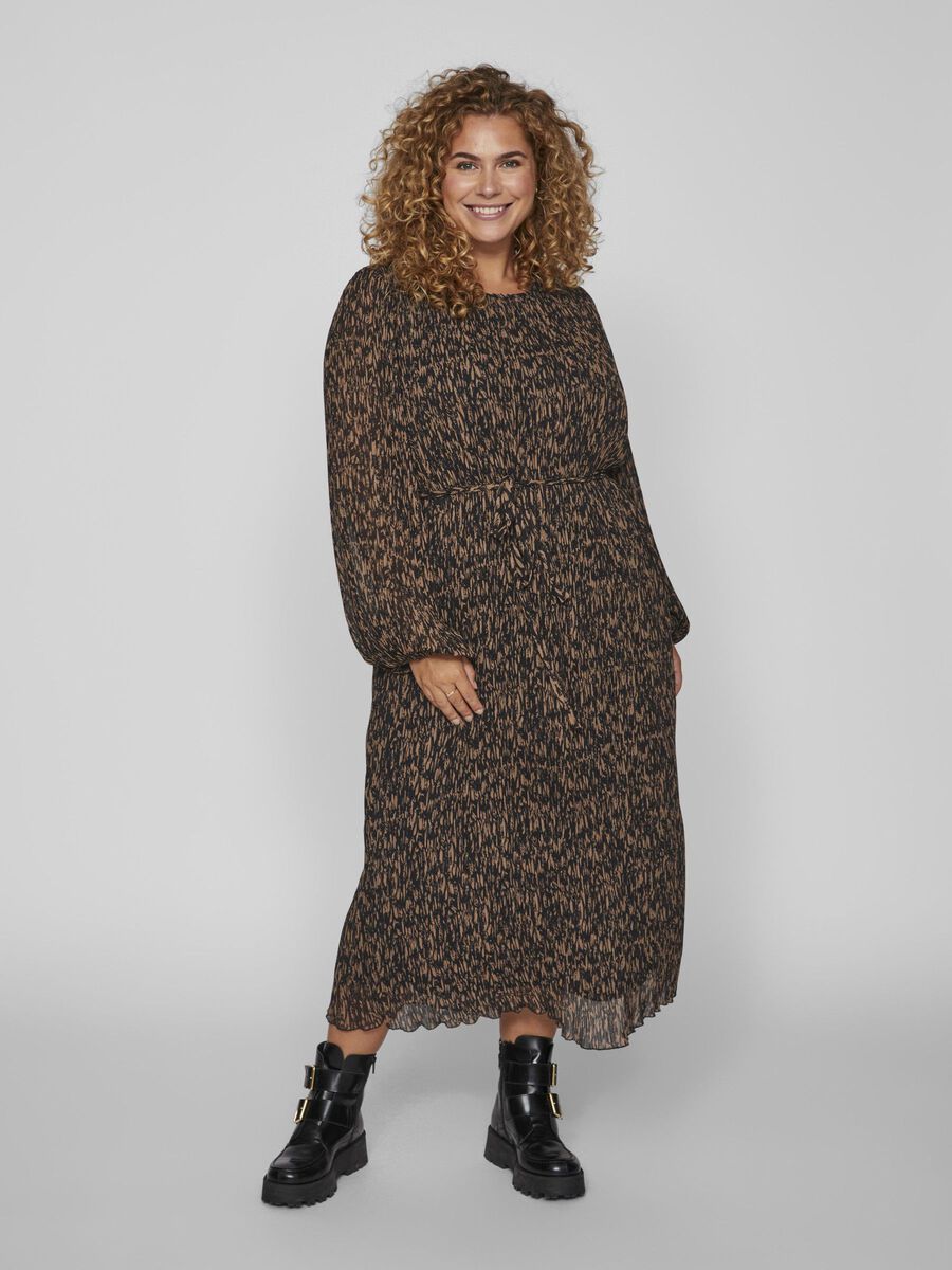 Vila CURVE-MALLISTOON KUULUVA, PITKÄHIHAINEN MIDIMEKKO, Black, highres - 14092945_Black_1086915_003.jpg