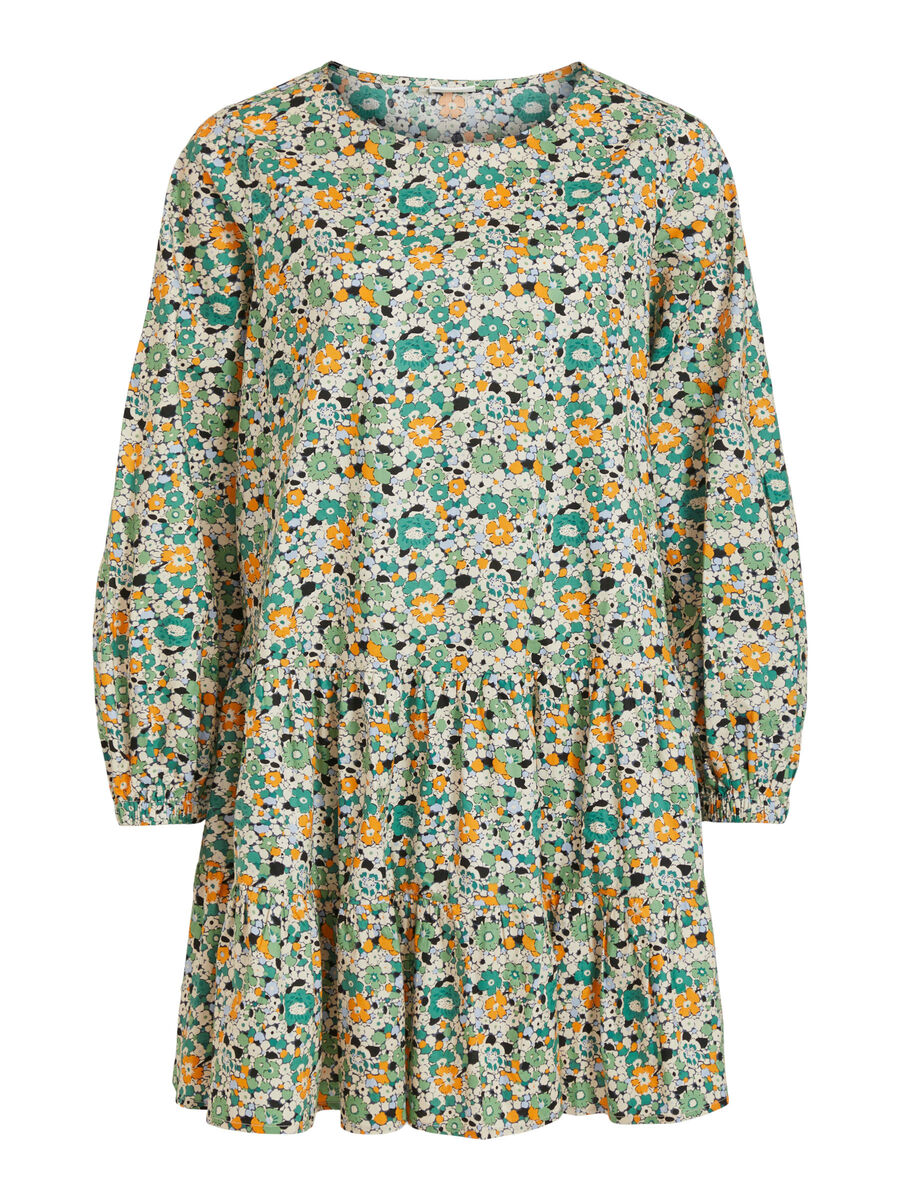 Kukkakuviollinen polvipituinen mekko, vila