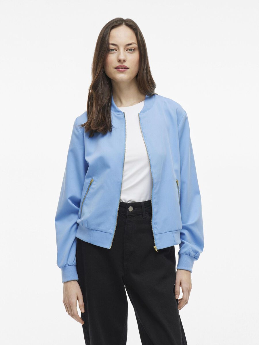 VILA FERMETURE ÉCLAIR VESTE BOMBER, Blissful Blue, highres - 14107223_BlissfulBlue_1186626_003.jpg