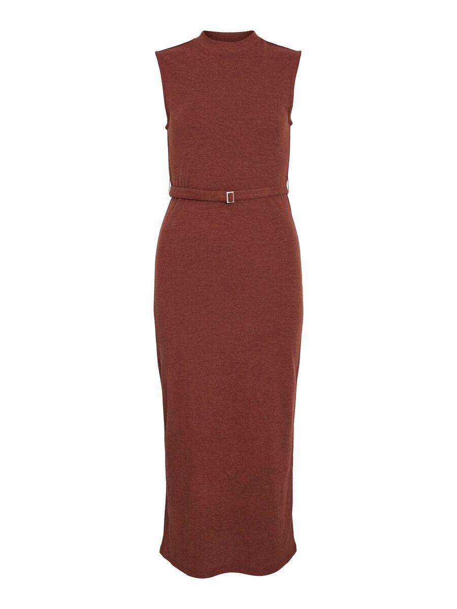 VILA VIBIRTHE SLEEVELESS MIDI DRESS, Burnt Henna, highres - 14112800_BurntHenna_001.jpg