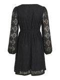 VILA TIE WAIST LONG SLEEVED DRESS, Black Beauty, highres - 14095039_BlackBeauty_002.jpg