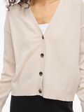 Product image thumbnail - VIRIL V-NECK KNITTED CARDIGAN, Super Light Natural Melan | 3