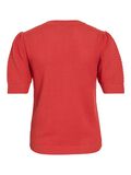 VILA SHORT-SLEEVED KNITTED TOP, Paprika, highres - 14084421_Paprika_002.jpg