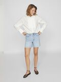 VILA HIGH WAIST DENIM SHORTS, Light Blue Denim, highres - 14095338_LightBlueDenim_005.jpg