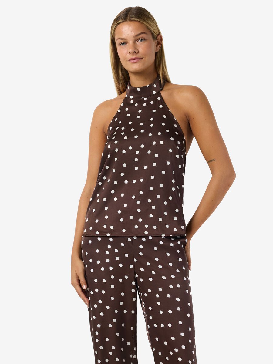 Carousel image - DEKOLT AMERYKAŃSKI TOP, Chocolate Brown | 5