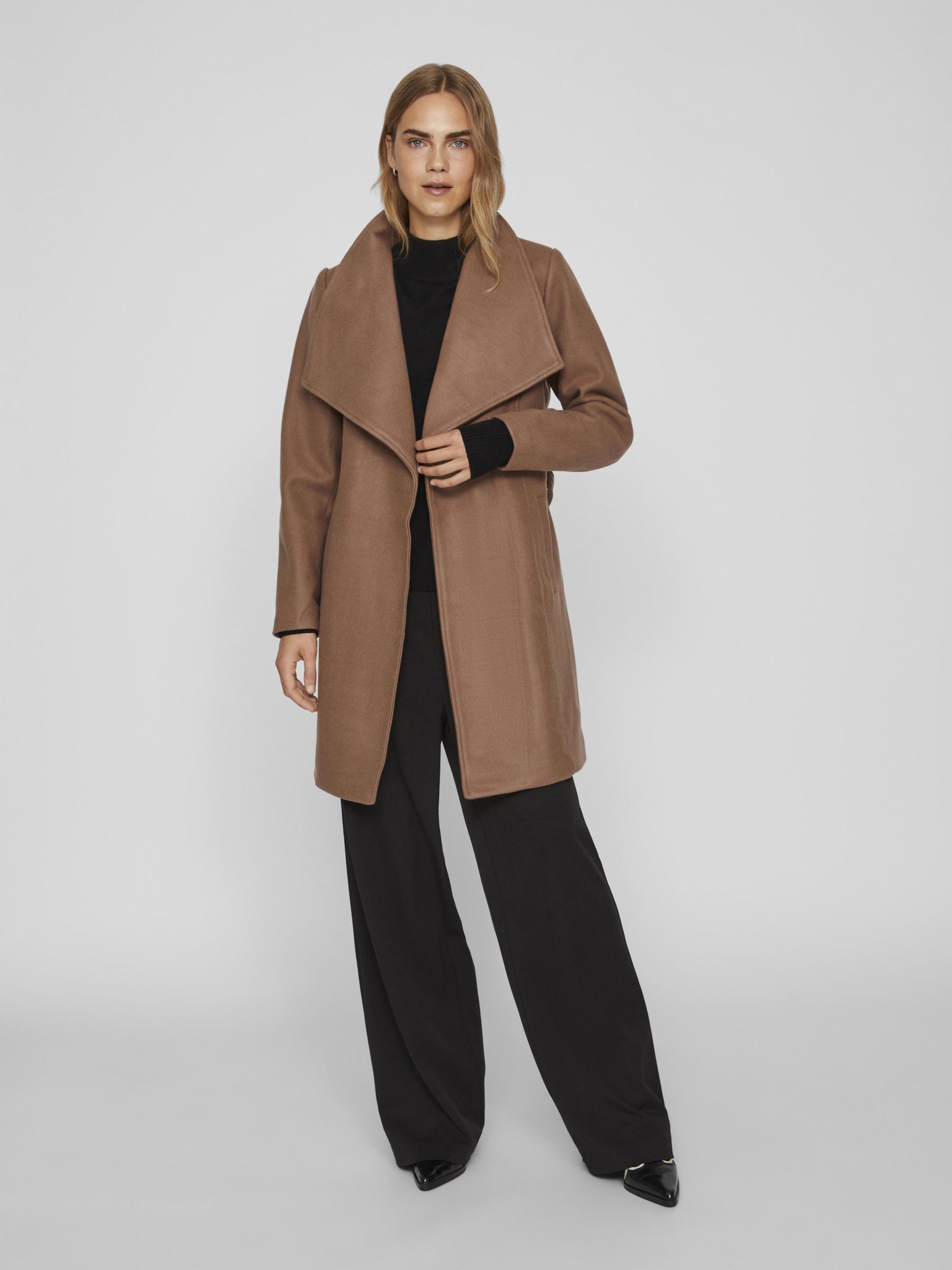 AVEC LIEN NOUER LA TAILLE MANTEAU Marron VILA