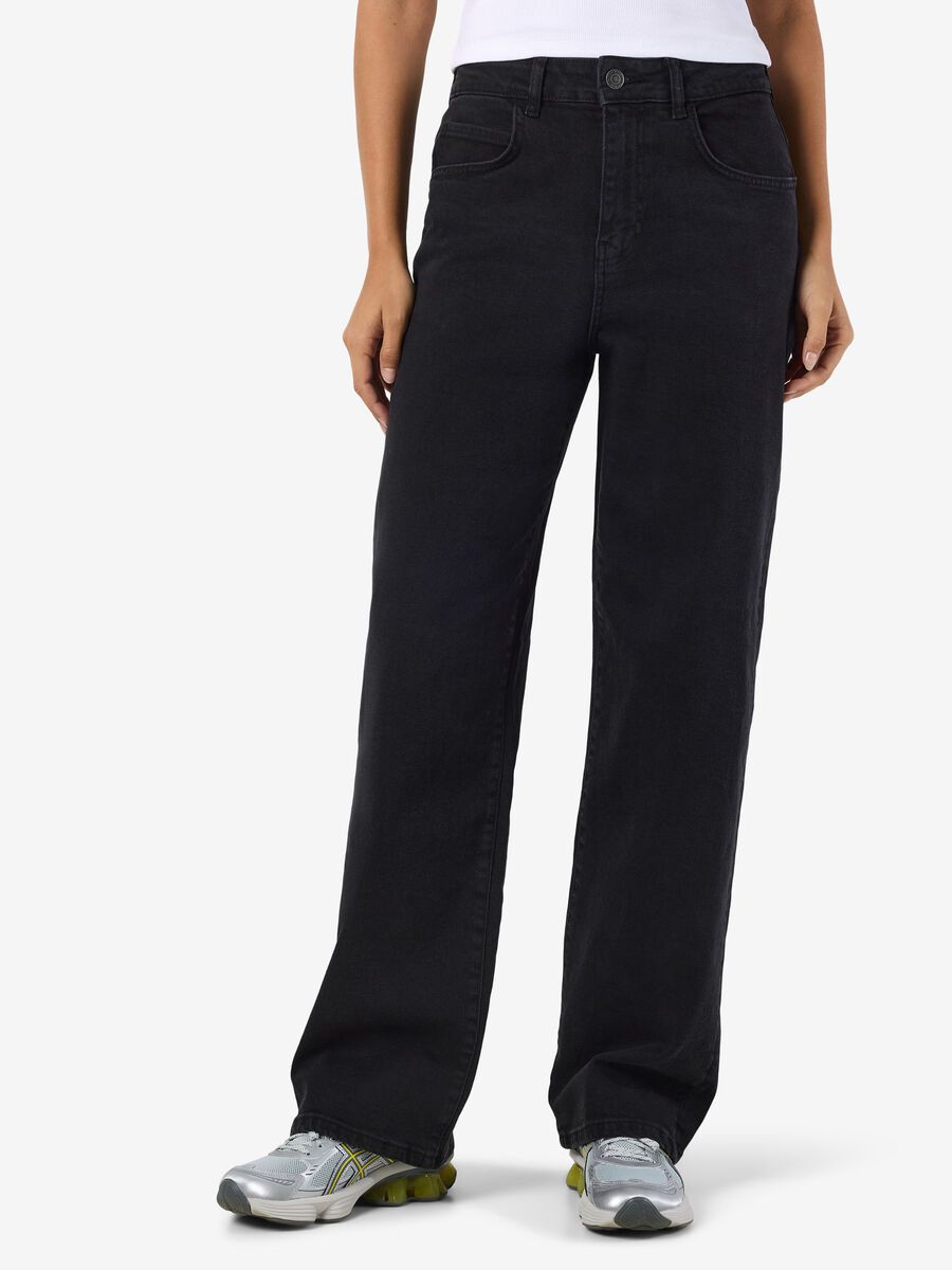 Product carousel image - NMJOSIE LOOSE FIT JEANS, Black Denim | 1